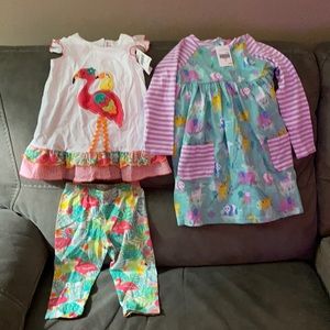 2 safari style outfits. New with tags. Girls Size 3T.